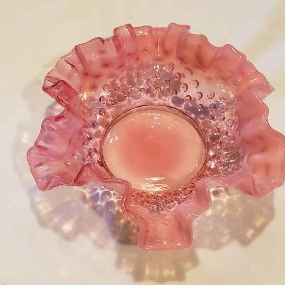 SOLD! Vintage Hobnail Cranberry pieces! - Picture 3 of 4